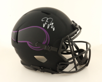 Justin Jefferson Signed Vikings Full-Size Authentic On-Field Eclipse Alternate Speed Helmet (Beckett) at PristineAuction.com