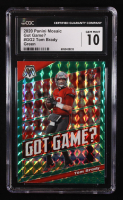Tom Brady 2020 Panini Mosaic Got Game Mosaic Green #2 (CGC 10) at PristineAuction.com