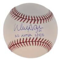 Walker Buehler Signed OML Baseball Inscribed "No Hitter 5/4/18" (Beckett) at PristineAuction.com