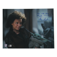 Amy Sedaris Signed "The Mandalorian" 11x14 Photo Inscribed "This Little Thing Had Me Worried Sick." (Beckett & Official Pix) at PristineAuction.com