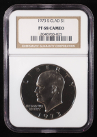 1973-S Eisenhower Dollar Clad Proof (NGC PF68 CAMEO) at PristineAuction.com