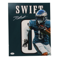 D'Andre Swift Signed Eagles 11x14 Photo (JSA) at PristineAuction.com