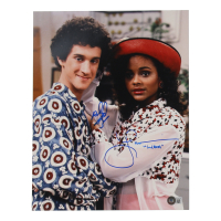 Dustin Diamond & Lark Voorhies Signed "Saved by the Bell" 11x14 Photo Inscribed "Lisa" (Beckett) at PristineAuction.com