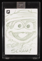 Oscar The Grouch | Sesame Street | Original Art Sketch Card by Guy Gilchrist (1/1 Original Art) at PristineAuction.com