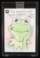 Kermit The Frog | The Muppets | Original Art Sketch Card by Guy Gilchrist (1/1 Original Art) at PristineAuction.com
