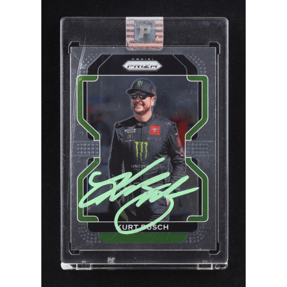Kurt Busch Signed 2022 Panini Prizm #44 (PA) at PristineAuction.com