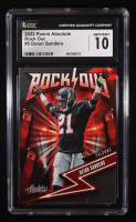 Deion Sanders 2023 Absolute Rock Out #5 (CGC 10) at PristineAuction.com