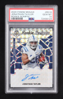 Jonathan Taylor 2020 Panini Mosaic Rookie Scripts #16 RC (PSA 10) at PristineAuction.com
