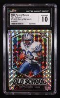 Barry Sanders 2020 Panini Mosaic Old School Mosaic #13 (CGC 10) at PristineAuction.com