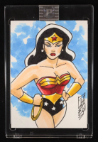 Wonder Woman | DC | Original Art Sketch Card by Tom Hodges (1/1 Original Art) at PristineAuction.com