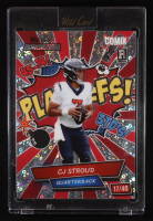 CJ Stroud 2023 Wild Card Alumination Comix PLAYOFFS! Silver Donut Circles #AC-CS #17/40 RC at PristineAuction.com