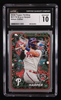 Bryce Harper 2024 Topps Holiday Silver Glitter #H179 (CGC 10) at PristineAuction.com