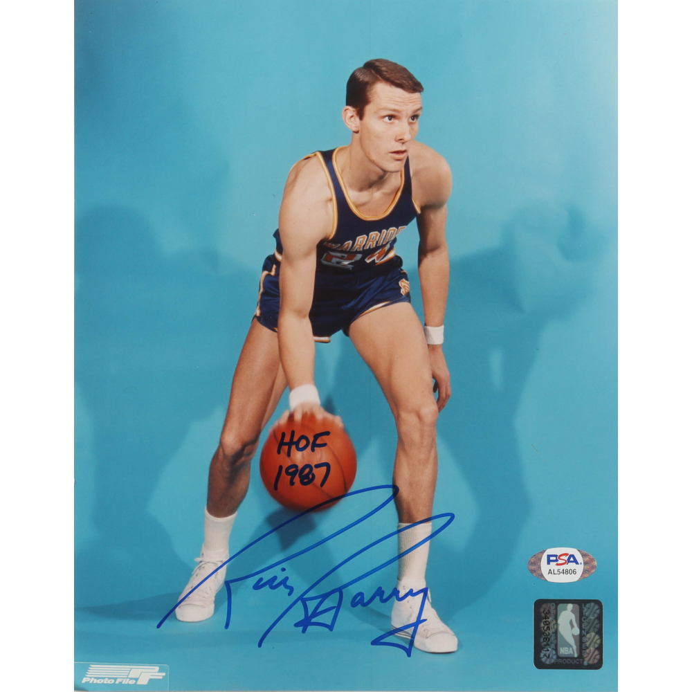 Rick Barry Signed Warriors 8x10 Photo Inscribed "HOF 1987" (PSA) at PristineAuction.com