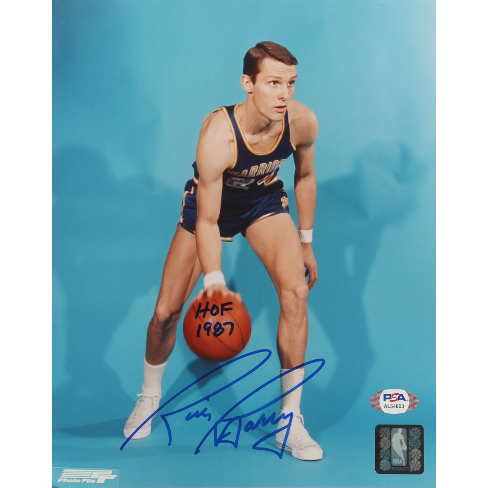 Rick Barry Signed Warriors 8x10 Photo Inscribed "HOF 1987" (PSA) at PristineAuction.com