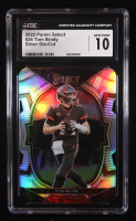 Tom Brady 2022 Select Prizm Silver Die Cut #26 (PSA 10) at PristineAuction.com