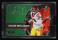 Caleb Williams 2023 Wild Card QB1 On The Clock Green Red Lazer #OCW-CW2 #5/6 RC at PristineAuction.com