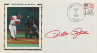 Pete Rose Signed Reds 1985 FDC Envelope (PSA) at PristineAuction.com