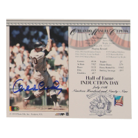 Orlando Cepeda Signed Yankees 8x10 Induction Day Photo Card With July 25, 1999 Induction Day Stamp (AIV) at PristineAuction.com