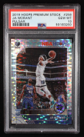 Ja Morant 2019-20 Hoops Premium Stock Prizms Pulsar #259 RC (PSA 10) at PristineAuction.com