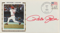 Pete Rose Signed Reds 1985 FDC Envelope (PSA) at PristineAuction.com