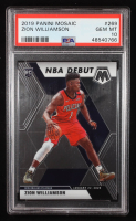 Zion Williamson 2019 Panini Mosaic NBA Debut #269 RC (PSA 10) at PristineAuction.com