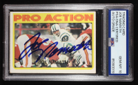 Joe Namath Signed 1972 Topps #343 (PSA | Auto 10) at PristineAuction.com