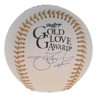 Jake Peavy Signed Gold Glove Award Logo Baseball (PSA) at PristineAuction.com