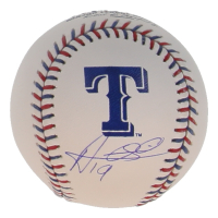 Alejandro Osuna Signed Rangers Logo Baseball (PSA) at PristineAuction.com