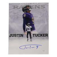 Justin Tucker Signed Ravens 11x14 Photo (JSA) at PristineAuction.com