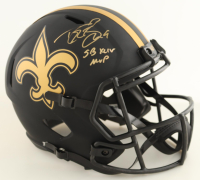 Drew Brees Signed Saints Full-Size Eclipse Alternate Speed Helmet Inscribed "SB XLIV MVP" (Beckett) at PristineAuction.com