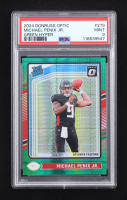 Michael Penix Jr. 2024 Donruss Optic Green Hyper #279 RR RC (PSA 9) at PristineAuction.com