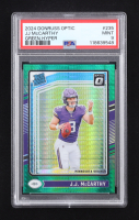 JJ McCarthy 2024 Donruss Optic Green Hyper #235 RR RC (PSA 9) at PristineAuction.com