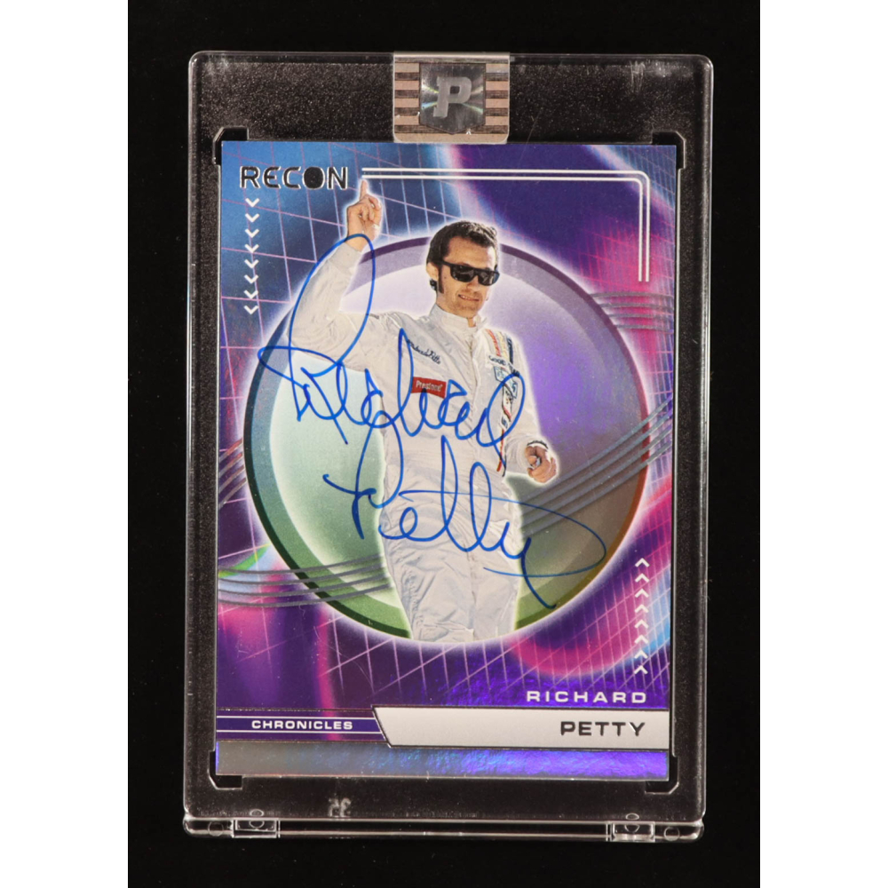 Richard Petty Signed 2023 Panini Chronicles Recon #10 (PA) at PristineAuction.com