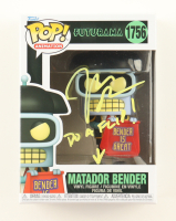 John DiMaggio Signed "Futurama" #1756 Matador Bender Funko Pop! Vinyl Figure Inscribed "Do A Flip!" (JSA) at PristineAuction.com