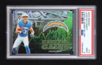 Ladd McConkey 2024 Panini Mosaic Capital Gains Silver #13 RC (PSA 9) at PristineAuction.com