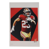 Christian McCaffrey - 49ers - Joshua Barton Signed LE 12x18 Lithograph #/500 (PA) at PristineAuction.com