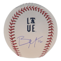 Brandon Marsh Signed Phillies City Connect Logo Baseball (PSA) at PristineAuction.com