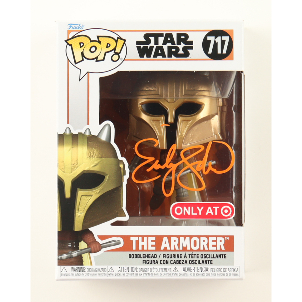 Emily Swallow Signed "Star Wars" #717 The Armorer Funko Pop! Bobblehead Vinyl Figure (JSA) at PristineAuction.com