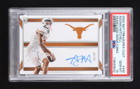 Adonai Mitchell 2024 Panini National Treasures Collegiate Team Logo Signatures #4 RC #34/49 (PSA 10) at PristineAuction.com