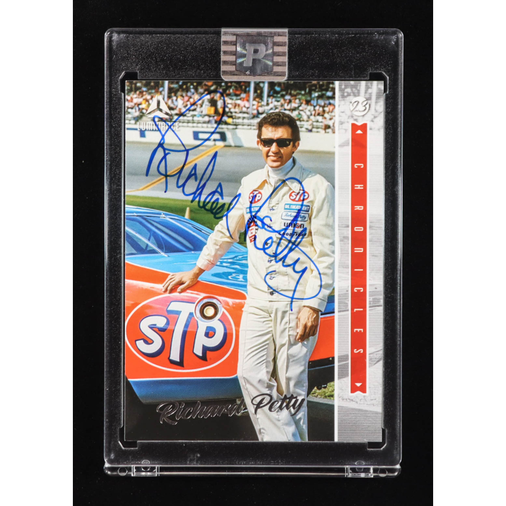 Richard Petty Signed 2023 Panini Chronicles Luminance #12 (PA) at PristineAuction.com