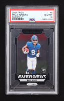 Malik Nabers 2024 Panini Prizm Emergent #6 RC (PSA 10) at PristineAuction.com