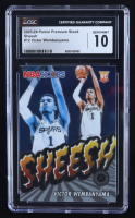 Victor Wembanyama 2023-24 Panini Premium Stock Sheesh #12 RC (CGC 10) at PristineAuction.com