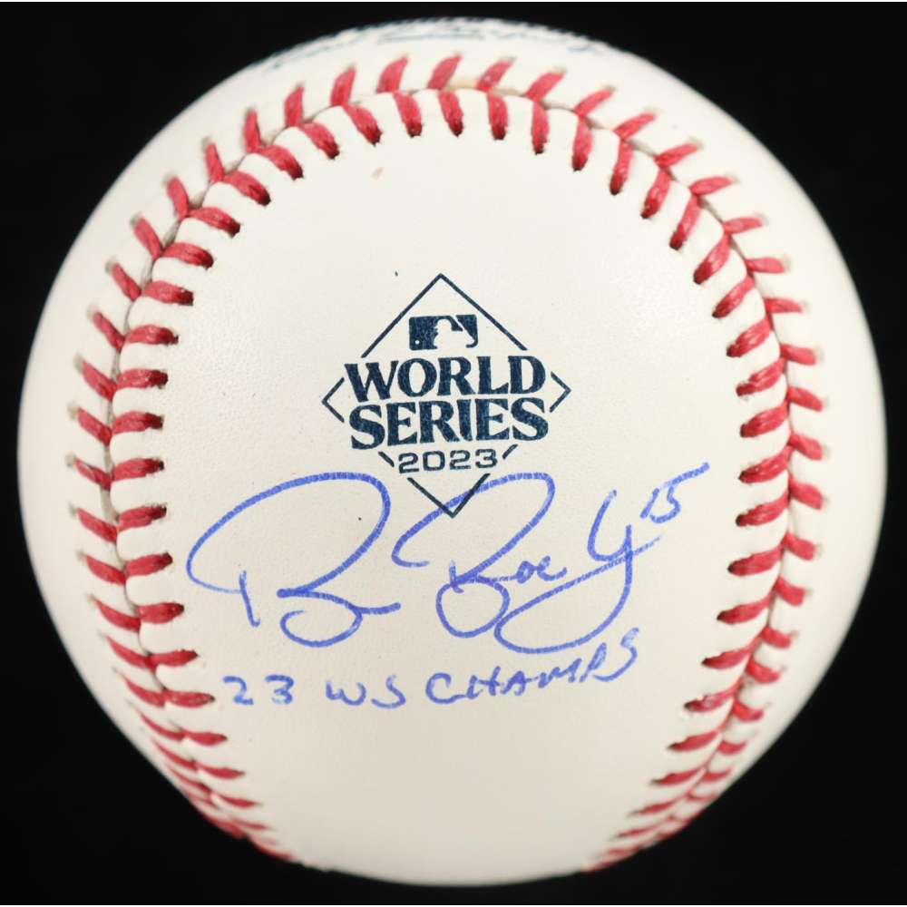 Bruce Bochy Signed 2023 World Series Baseball Inscribed "23 WS Champs" (Beckett) at PristineAuction.com