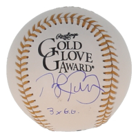 Bret Boone Signed Gold Glove Award Baseball Inscribed "3x G.G." (PSA) at PristineAuction.com