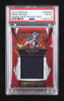 Rome Odunze 2024 Panini Obsidian Rookie Eruption Materials Red #42 RC #39/75 (PSA 8) at PristineAuction.com