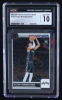 Victor Wembanyama 2023-24 Panini Premium Stock #108 RC (CGC 10) at PristineAuction.com