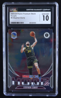 Stephen Curry 2023-24 Panini Premium Stock Hoopla #8 (CGC 10) at PristineAuction.com