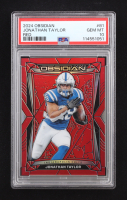 Jonathan Taylor 2024 Panini Obsidian Red #81 #43/49 (PSA 10) at PristineAuction.com