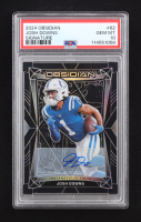 Josh Downs 2024 Panini Obsidian Signatures #82 (PSA 10) at PristineAuction.com