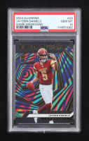 Jayden Daniels 2024 Panini Illusions Game Magicians #24 RC (PSA 10) at PristineAuction.com